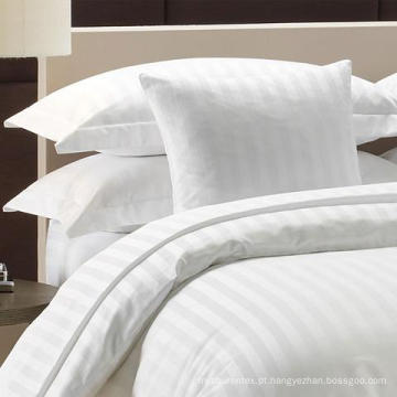 Algodão / Polycotton 1 cm / 2 cm / 3 cm Sateen Stripe Bedding Define Folha de Cama